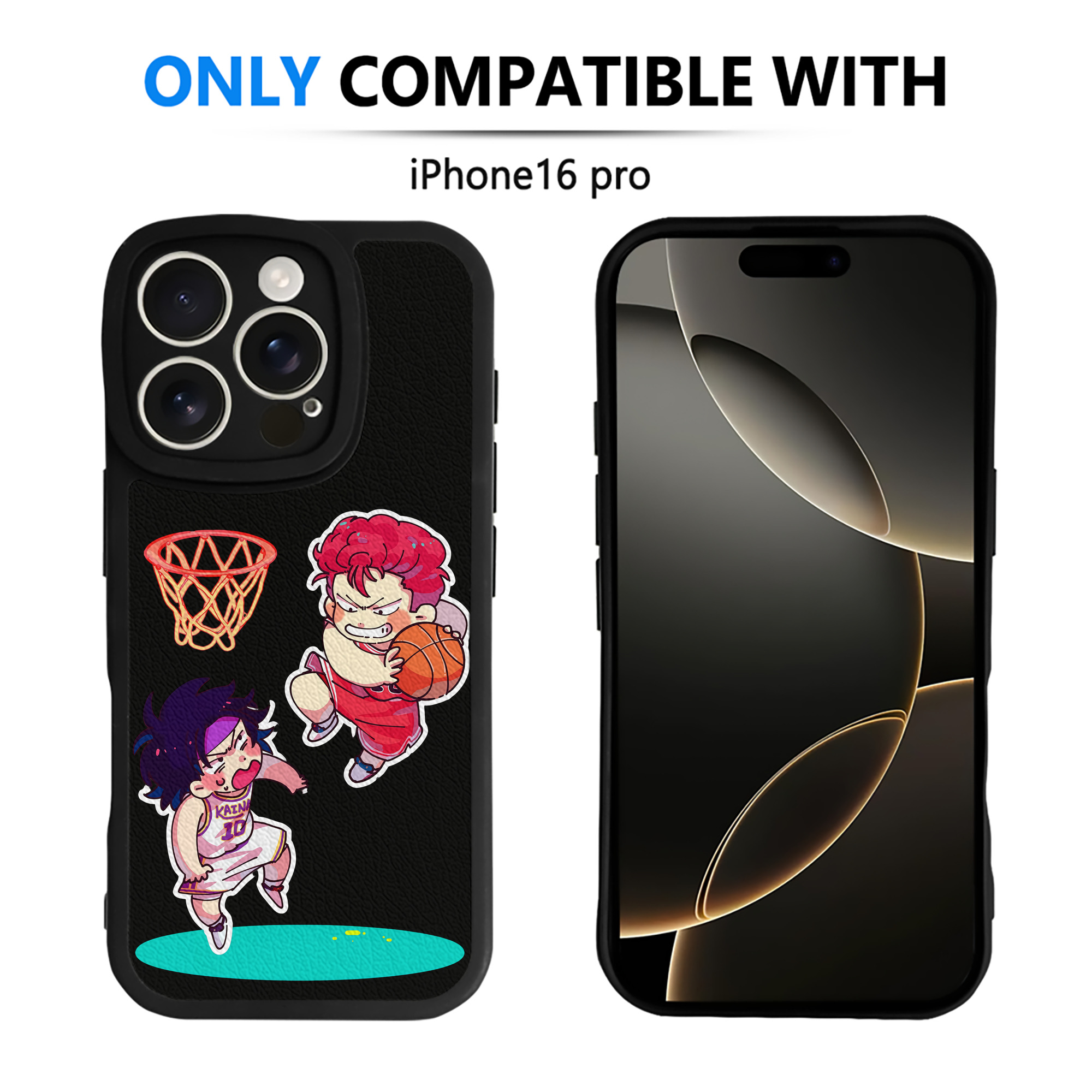（画像用） SLAM DUNK／スラムダンク 【iPhone 16シリーズ対応】シリコンスマホケース（レザー調） 材質：シリコン